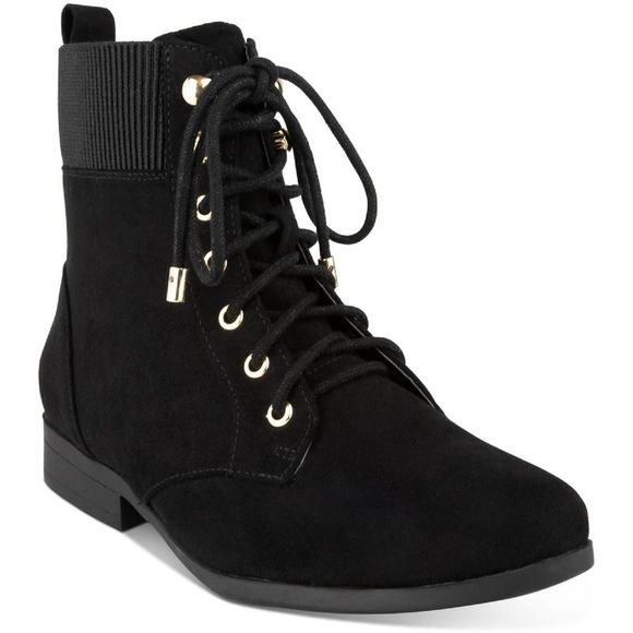 Karen Scott Shoes Karen Scott Womens Clarissae Black Ankle Combat